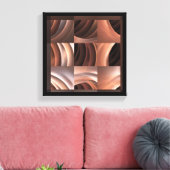 Koraalkrommen Canvas Afdruk (Insitu (Woonkamer))