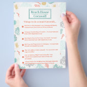 Koraalontwerpbrochure - dingen om te doen.... flyer (Hand)