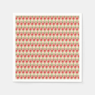 Koraalpansies - patroon met omtrekpapier servetten