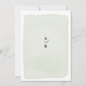 Koraalpeach Blush Floral Modern Gold Wedding   Kaart (Achterkant)