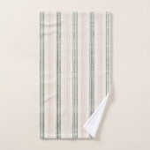 Koraalperzik minimalistische streep Boho Bad Handdoek (Handdoek)