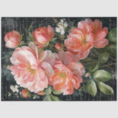 Koraalperzik Peony Flower Decoupage Tissuepapier (Voorkant)