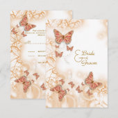 Koraalperzikvlinder RSVP Kaartje (Voorkant / Achterkant)