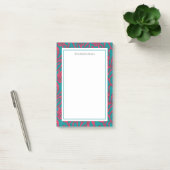 Koraalrif Abstract roze en Blauwgroen tropisch Post-it® Notes (Kantoor)