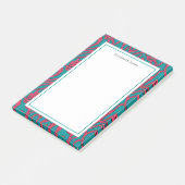 Koraalrif Abstract roze en Blauwgroen tropisch Post-it® Notes (Schuin)