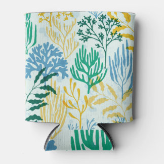 Koraalrif, algen naadloos patroon. blikjeskoeler