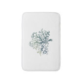 Koraalrif Blauw Groen Wit Bad Mat (Voorkant Verticaal)