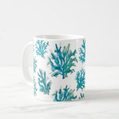 Koraalrif Blue Coastal Living Koffiemok (Voorkant links)