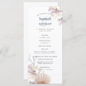 Koraalrif bruiloft programma (Voorkant / Achterkant)