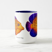 Koraalrif Chevron Tang Fish Mok (Midden)