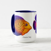 Koraalrif Chevron Tang Fish Mok (Voorkant links)
