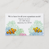 koraalrif Clownfish Visitekaartje (Achterkant)