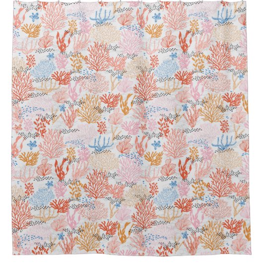 Koraalrif Douchegordijn (Voorkant)