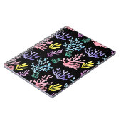 Koraalrif Elegantie: Waterverf Patroon Notitieboek (Linkerzijde)