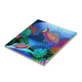 Koraalrif Flasher Wrasse Fish Tile Tegeltje (Zijkant)
