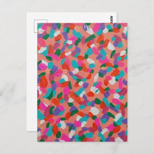 Koraalrif — Geschil Abstract Briefkaart (Voorkant / Achterkant)