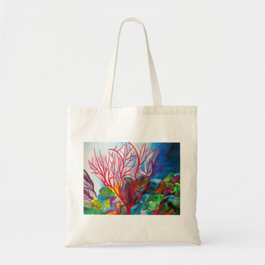Koraalrif Great Barrier Reef oceart Tote Bag (Voorkant)