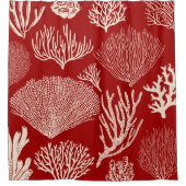 Koraalrif in het rode douchegordijn (Voorkant)