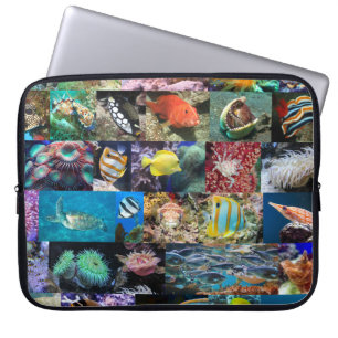 Koraalrif Mariene biotoop- en dierwetenschappen Laptop Sleeve