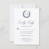 Koraalrif Nautical Wedding RSVP Kaartje (Voorkant)
