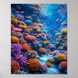 🌊 Koraalrif Oceaan Sereniteit Onderwater Zee Natu Poster