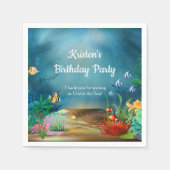 Koraalrif onder de Zee Party Servetten (Voorkant)