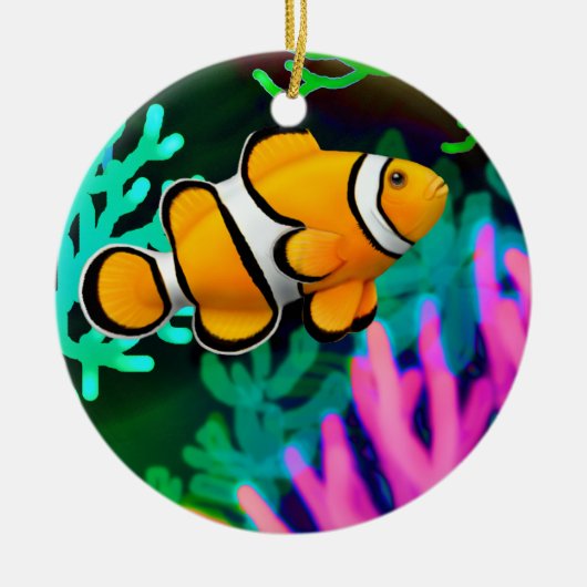 Koraalrif Percula Clown Anenome Fish Ornament (Voorkant)