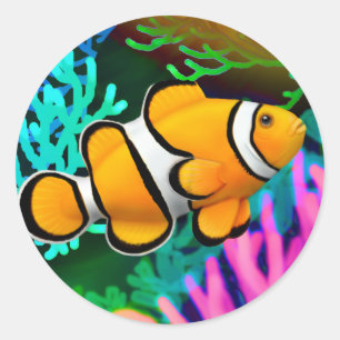 Koraalrif Percula Clown Anenome Fish Sticker