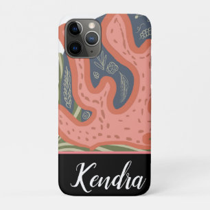 Koraalrif Strand Botanische Illustratie Patroon iPhone 11 Pro Hoesje