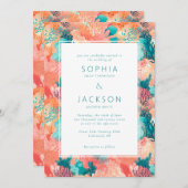 Koraalrif Vibrant Weddenschap Kaart (Voorkant / Achterkant)