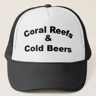 Koraalriffen en koudbier trucker pet