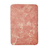 Koraalrode marmer badmat (Voorkant Verticaal)