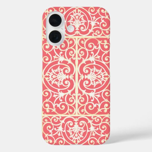 Koraalrolpatroon Case-Mate iPhone Case (Achterkant)