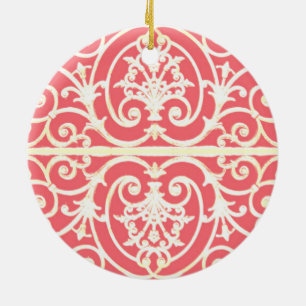 Koraalrolpatroon Keramisch Ornament
