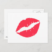 Koraalroze Briefkaart (Voorkant / Achterkant)