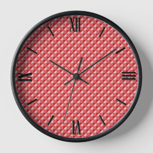 Koraalroze, enamel look, bestudeerd raster