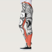 Koraalroze octopus Tentacle Leggings (Links)
