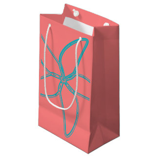 Koraalroze Starfish Kleine Gift Bag Klein Cadeauzakje