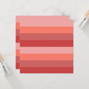Koraalroze strepen kaart