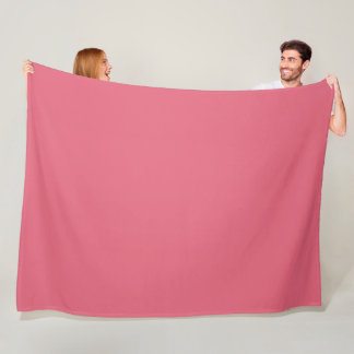 Koraalroze Watermeloen Roze Effen Kleur Fleece Deken