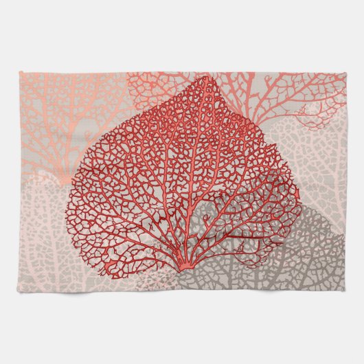 Koraalschaduw Theedoek (Horizontaal)