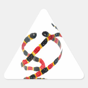 Koraalsnaren van dierlijke kunst Modern Driehoek Sticker