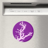 Koraaltak - amethyst en orchidee magneet (Insitu (Vaatwasser))