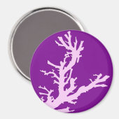 Koraaltak - amethyst en orchidee magneet (Voorkant / Achterkant)