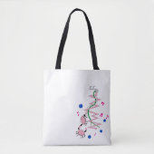 Koraaltas met all-over-print Tas, schouder Tas (Voorkant)