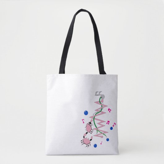 Koraaltas met all-over-print Tas, schouder Tas (Voorkant)