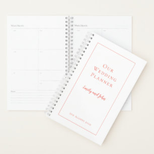 Koraaltypografie en Border Wedding Planner