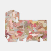 Koraalverf Splatter-draagtas Bedankdoosjes (Uitgevouwen)