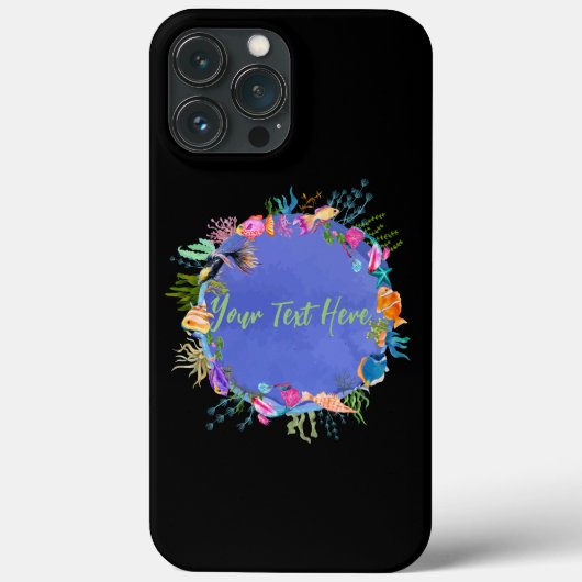 Koraalvis, blauwe zee Case-Mate iPhone case (Achterkant)