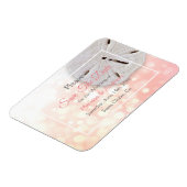 Koraalzandband - Het huwelijk sparen de Datum Magn Magneet (Linkerzijde)